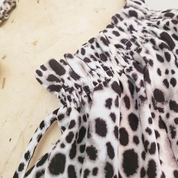 A New Day Long Sleeve Animal Print Blouse Brown Size Small - Picture 4 of 11